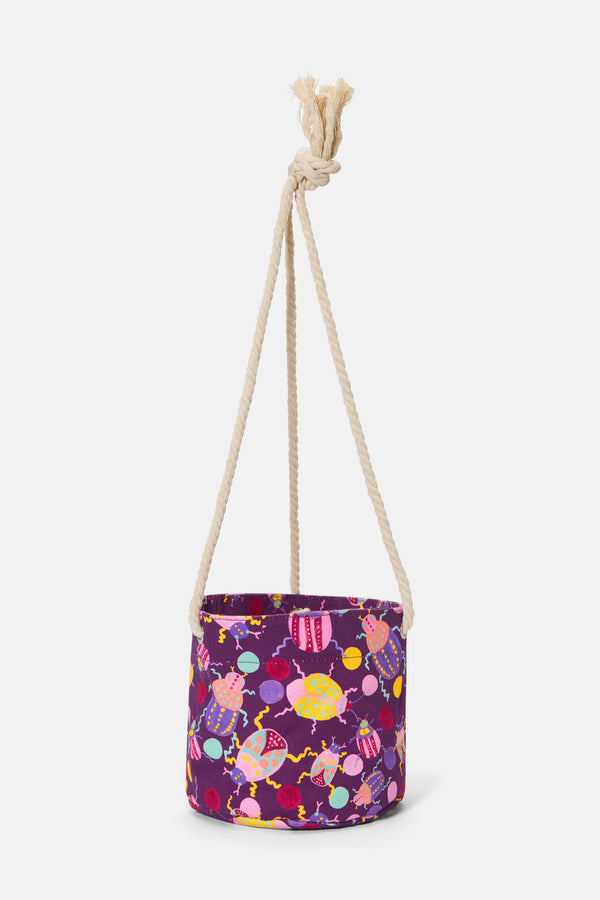 Gorman - Plum Beetle Hanging Planter Small - print