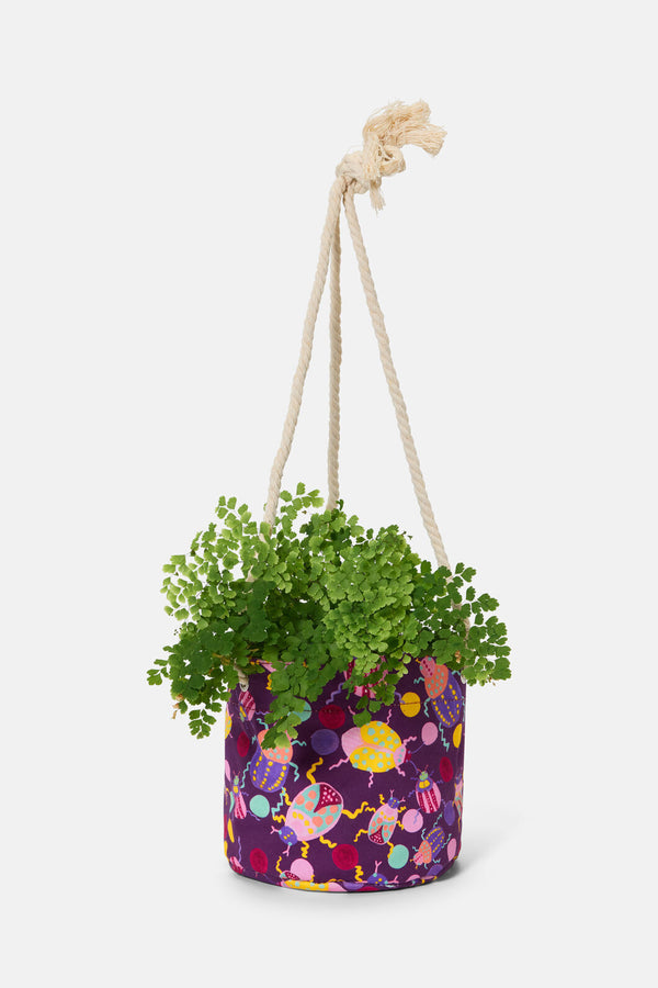 Gorman - Plum Beetle Hanging Planter Small - print