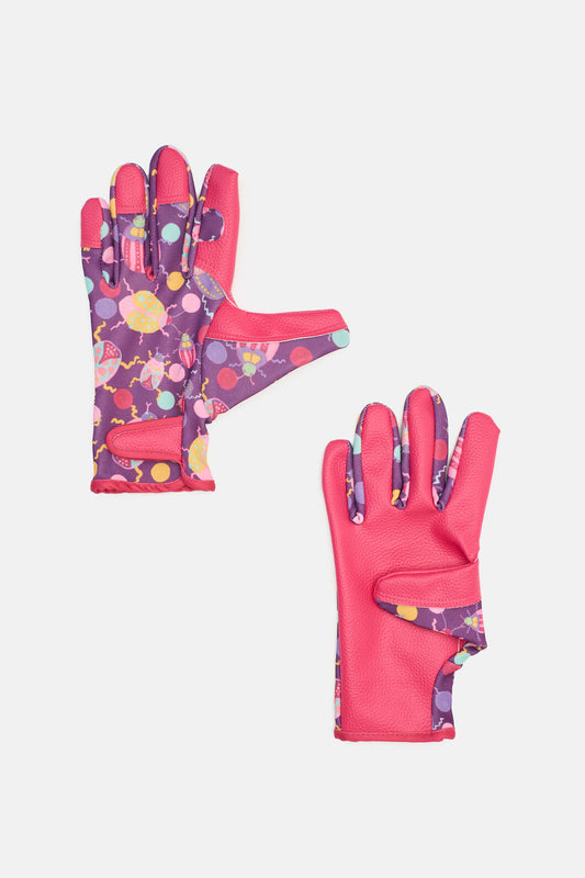 Gorman - Plum Beetle Garden Gloves - print