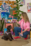Gorman - Lobster Hands-Free Dog Leash - print