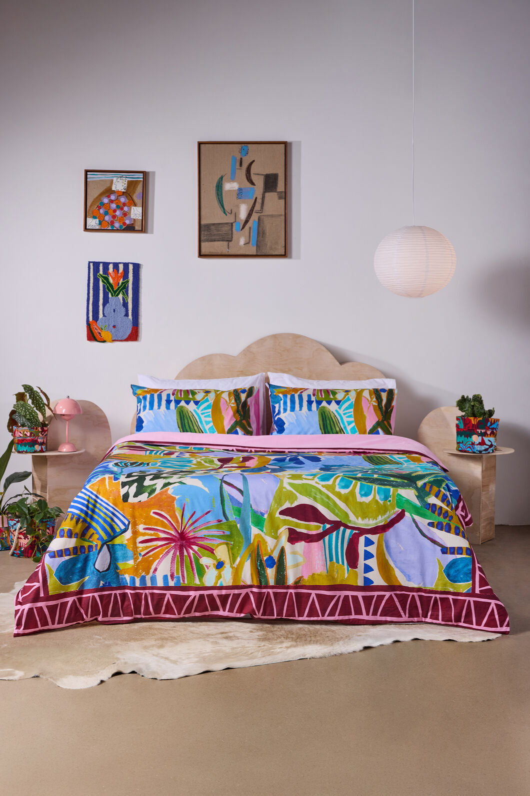 Gorman - Living Tapestry Bed Linen-QB - print