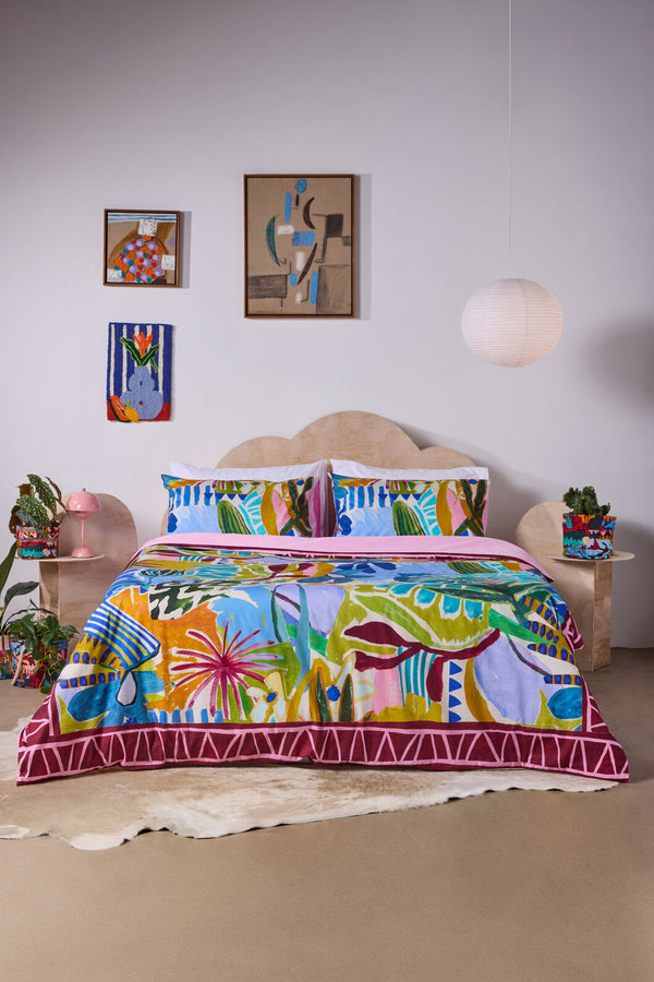 Gorman - Living Tapestry Bed Linen-QB - print