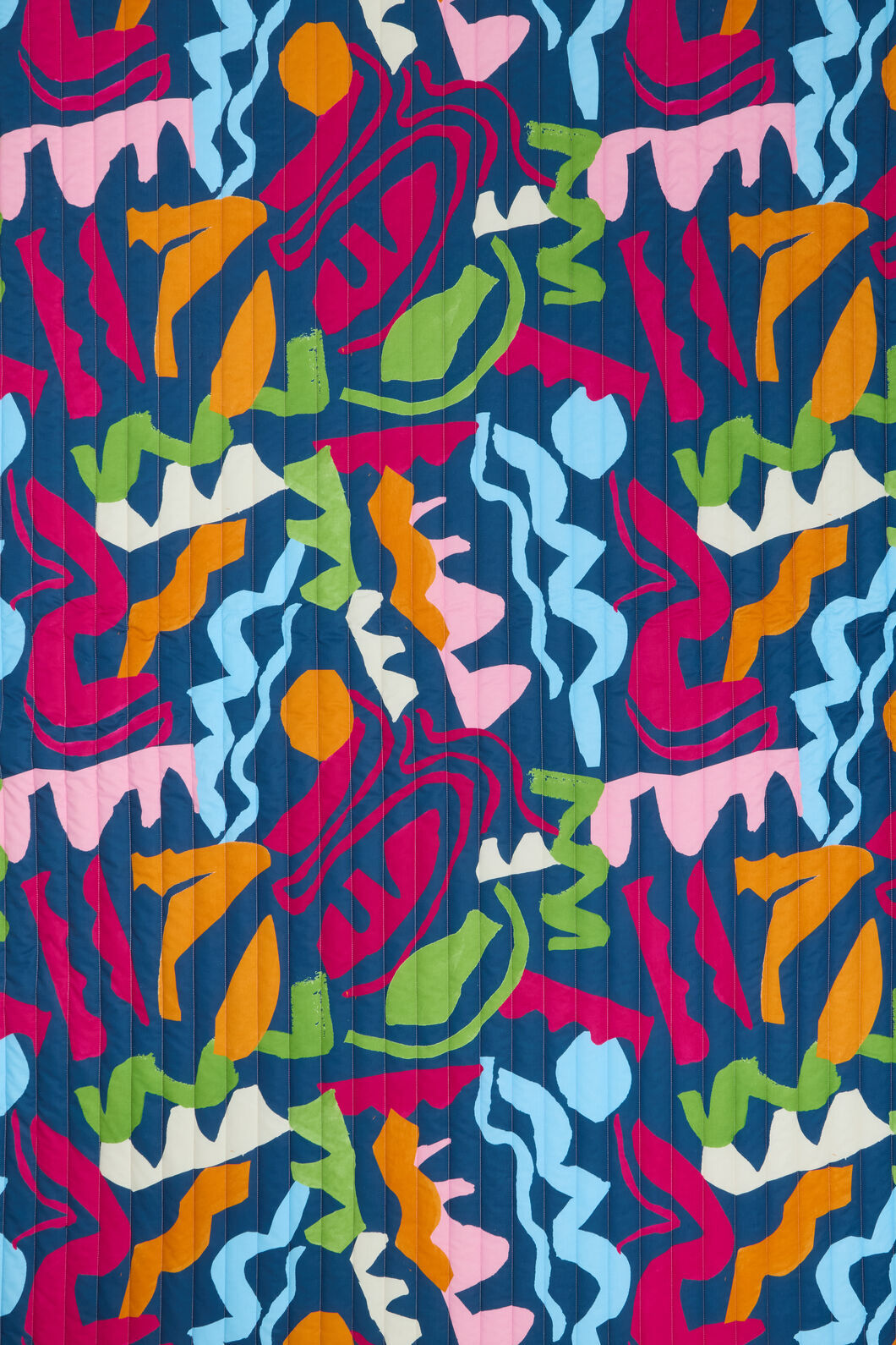 Gorman - Fluid Rhythm Quilted Coverlet - print