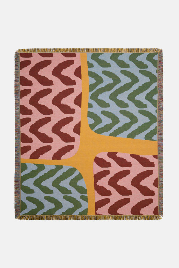 Gorman - Right Direction Woven Jacquard Throw - multi