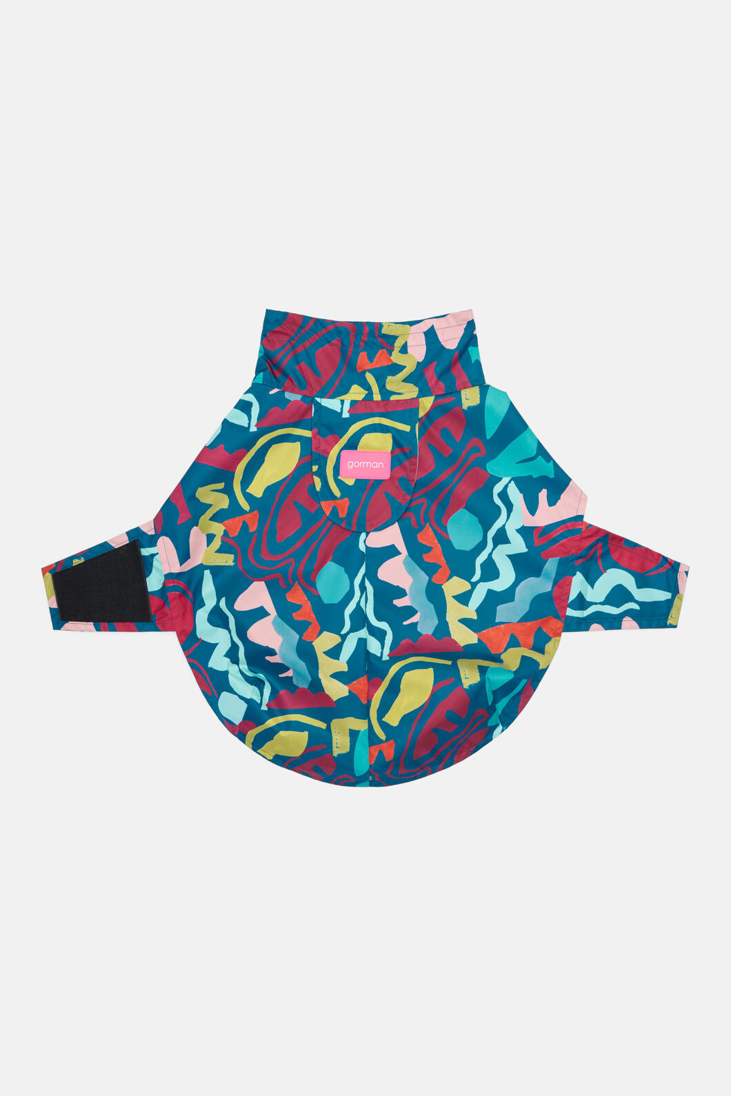 Gorman - Fluid Rhythm Navy Pet Raincoat - print