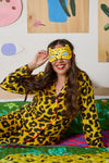 Gorman - Leopard Silk Eye Mask And Scrunchie set - print