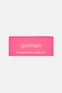 Gorman - Leopard Silk Eye Mask And Scrunchie set - print