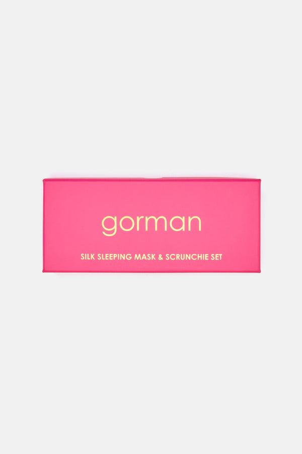 Gorman - Leopard Silk Eye Mask And Scrunchie set - print