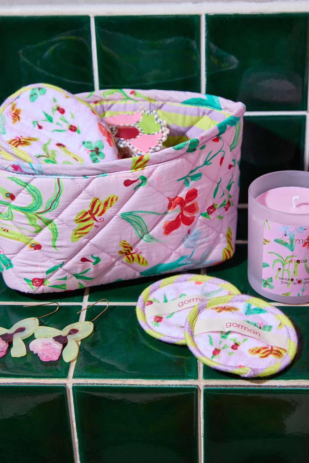 Gorman - Electric Eden Quilted Tub Sml - print