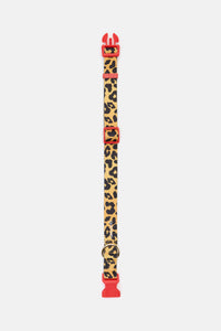 Gorman - Leopard Dog Collar Lge - print