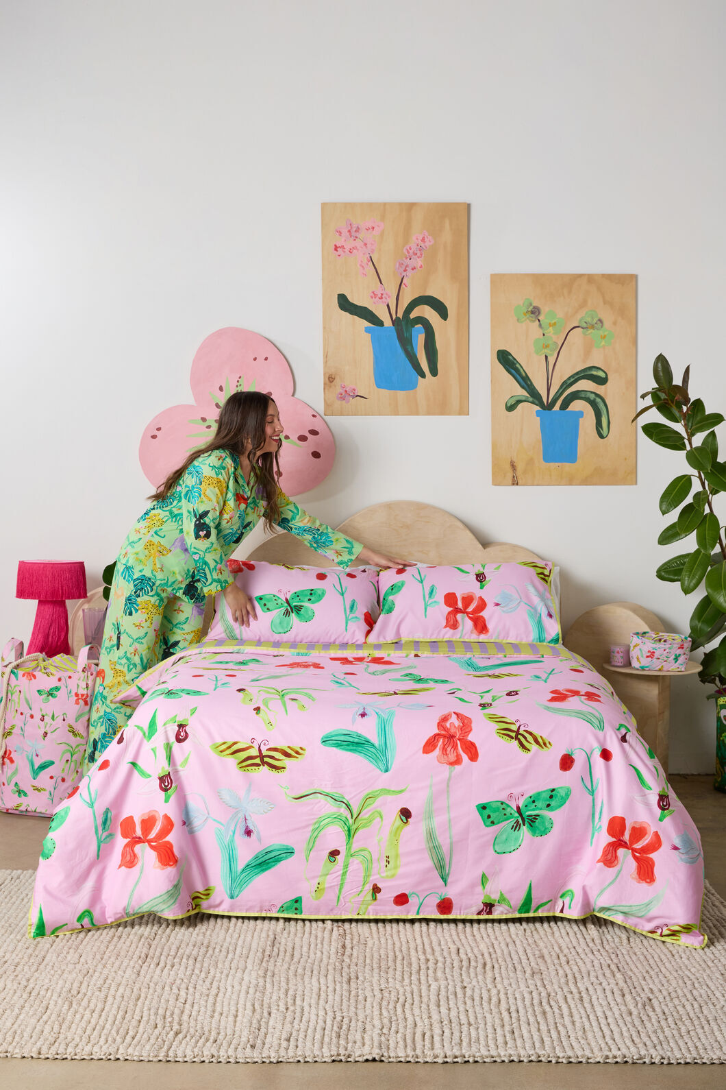 Gorman - Electric Eden Bed Linen-KB - print