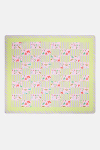 Gorman - Electric Eden Quilted Coverlet Q/K - print