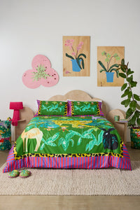 Gorman - Orchid Safari Bedding Set QB - print