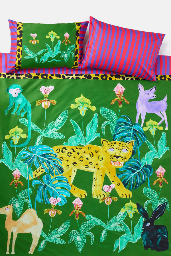 Gorman - Orchid Safari Bedding Set QB - print