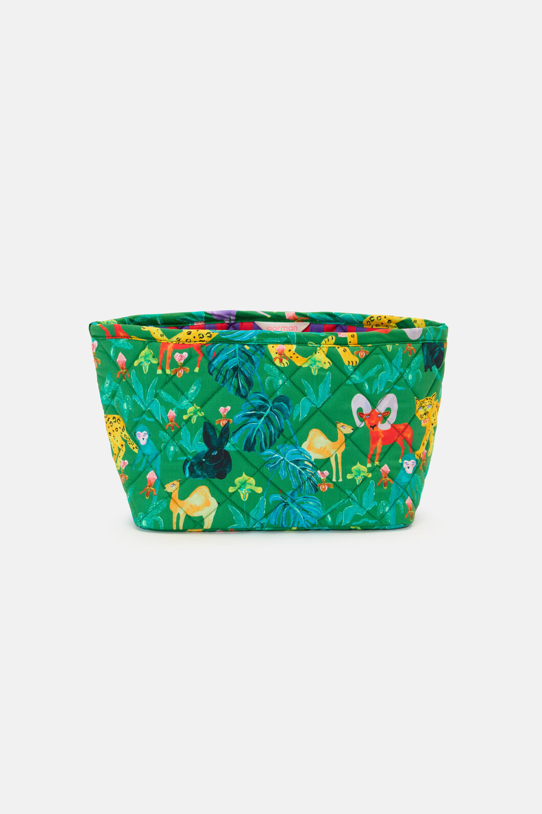 Gorman - Orchid Safari Quilted Tub Lge - print