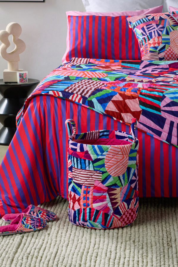 Gorman - Canopy Circus Velvet Hamper - print