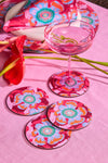 Gorman - Tiger Flower Coaster Set 4 - print