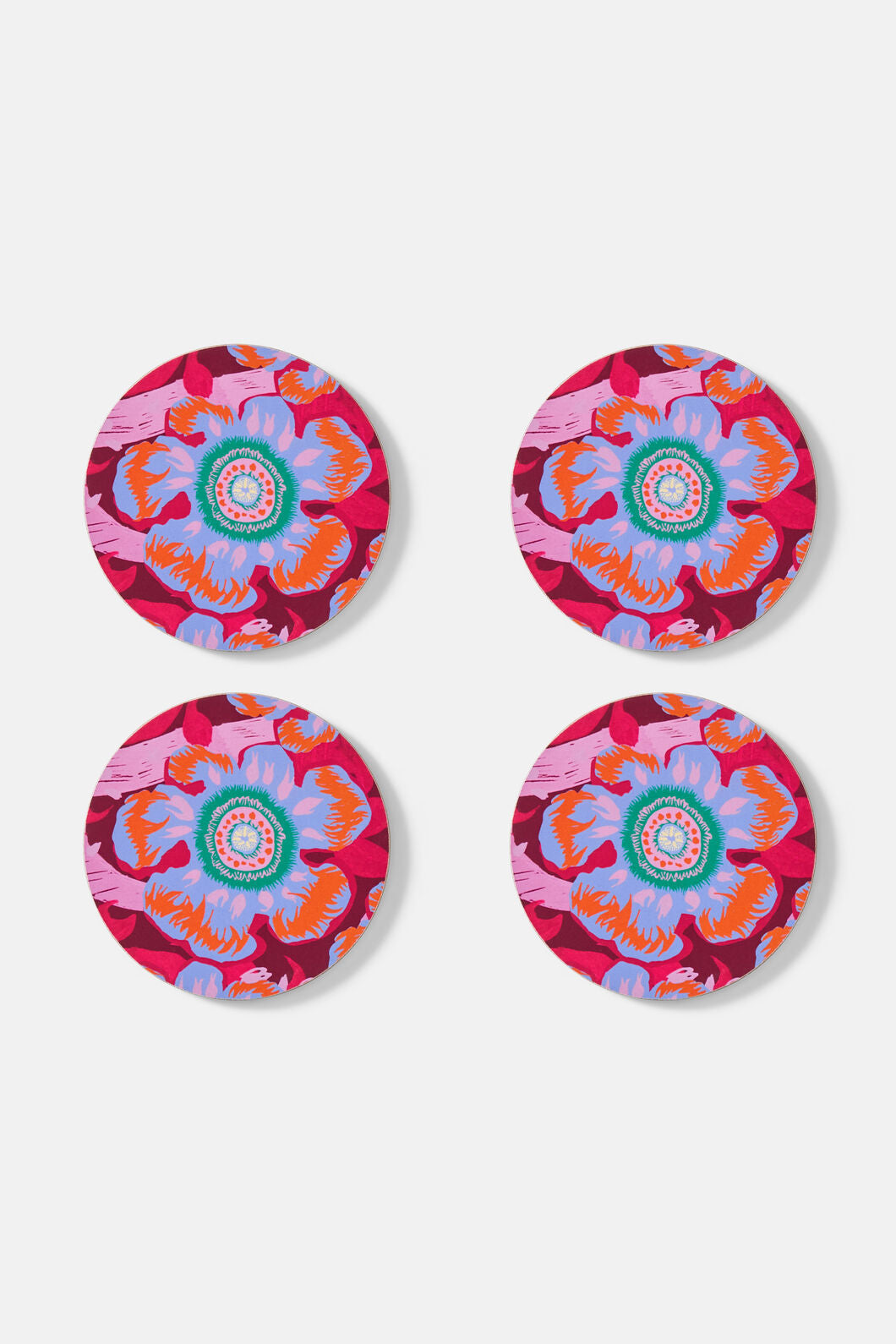 Gorman - Tiger Flower Coaster Set 4 - print