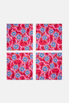 Gorman - Tiger Flower Napkin Set 4 - print