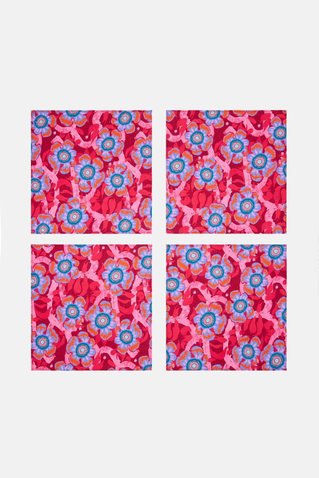 Gorman - Tiger Flower Napkin Set 4 - print