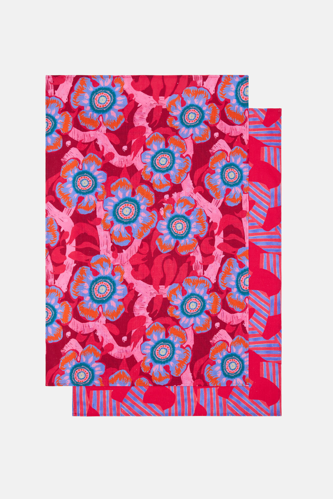 Gorman - Tiger Flower Tea Towel Set 2 - print