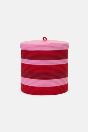 Gorman - Tiger Flower Lidded Basket - multi