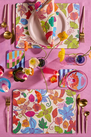 Gorman - Pop Botanical Placemat Set 4 - print