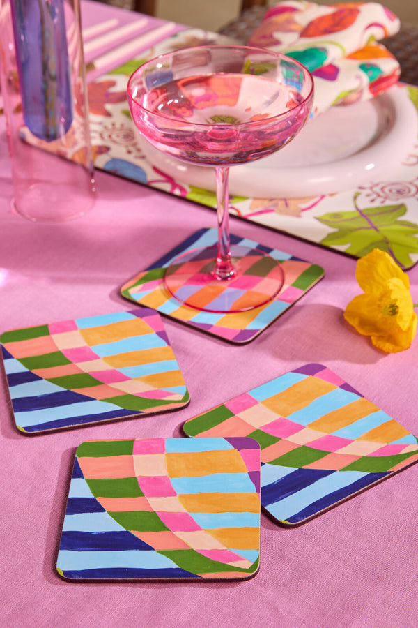 Gorman - Pop Botanical Coaster Set 4 - print