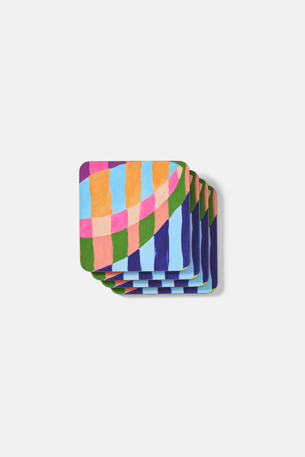 Gorman - Pop Botanical Coaster Set 4 - print
