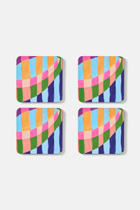Gorman - Pop Botanical Coaster Set 4 - print