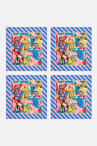 Gorman - Summer Vibes Napkin Set 4 - print