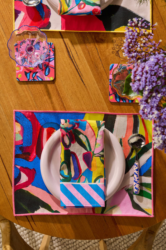 Gorman - Summer Vibes Cotton Placemat Set 4 - print