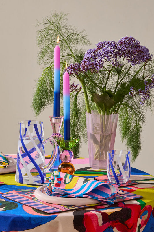 Gorman - Summer Shadow Blue Candle S/3 - multi