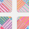 Candy Check Coaster Set 4