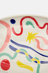 Gorman - Joyburst Ceramic Oval Platter - print