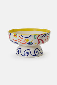 Gorman - Joyburst Ceramic Footed Bowl - print