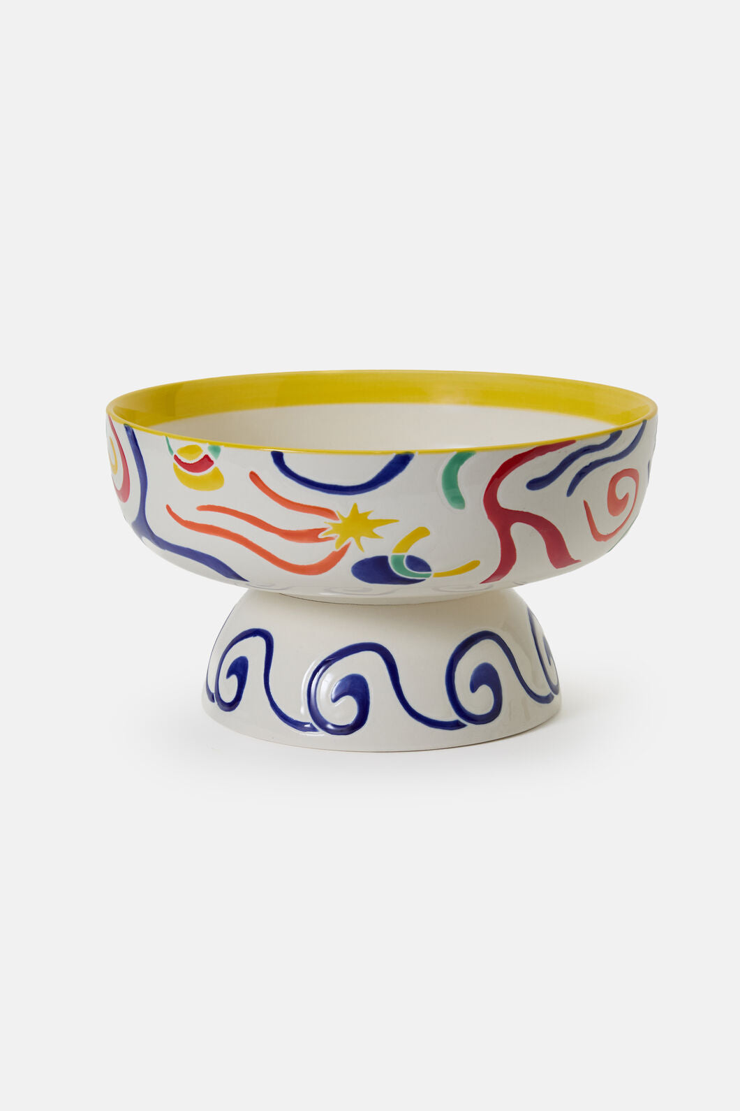 Gorman - Joyburst Ceramic Footed Bowl - print
