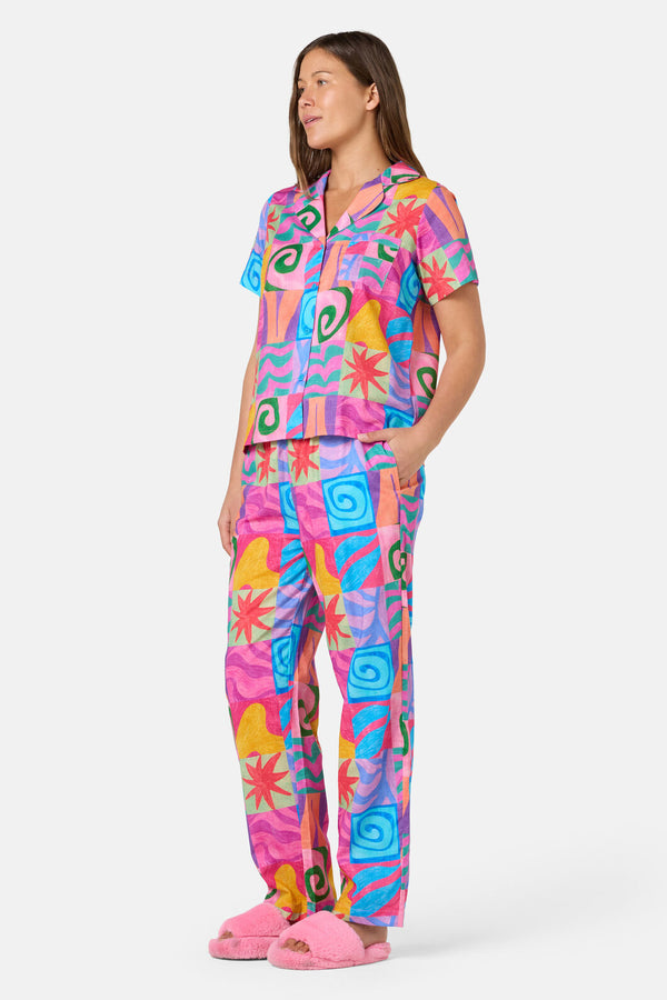 Gorman - Meta Shapes PJ Pant Set - print