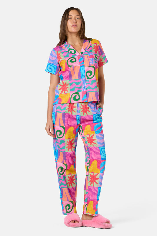 Gorman - Meta Shapes PJ Pant Set - print