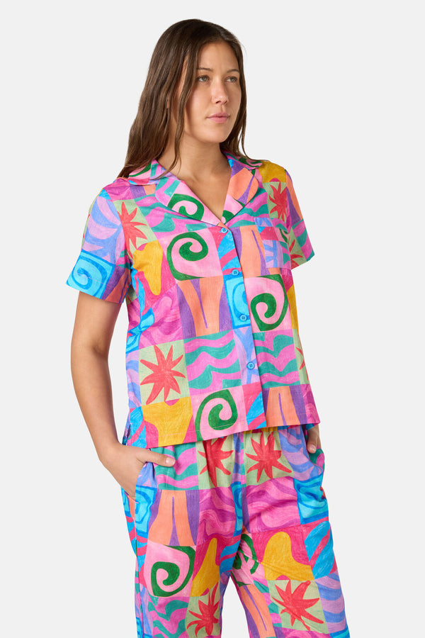 Gorman - Meta Shapes PJ Pant Set - print