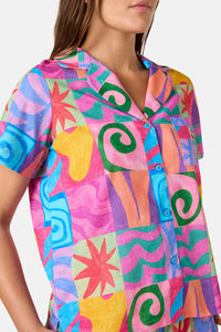 Gorman - Meta Shapes PJ Pant Set - print