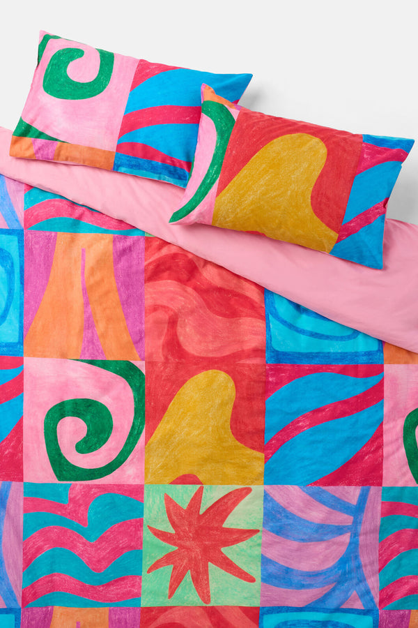 Gorman - Meta Shapes Bed Linen-QB - print