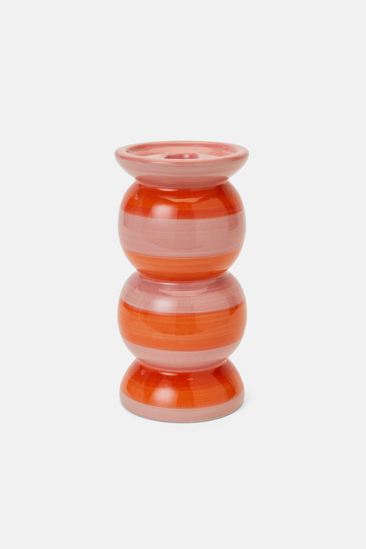 Gorman - Stripe Candle Holder Sml - multi
