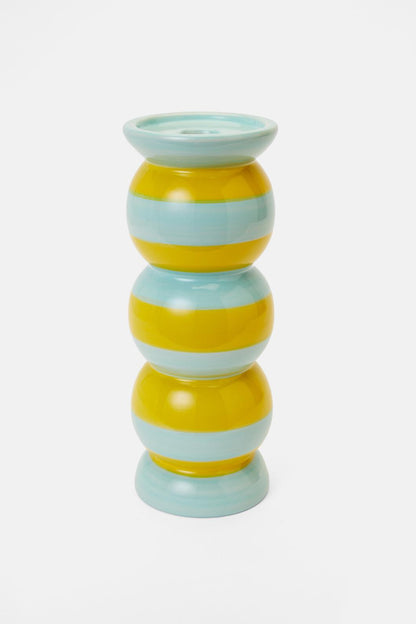 Gorman - Stripe Candle Holder Lge - multi