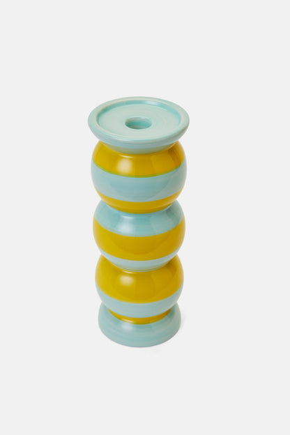 Gorman - Stripe Candle Holder Lge - multi