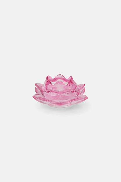 Gorman - Lotus Glass Votive - pink