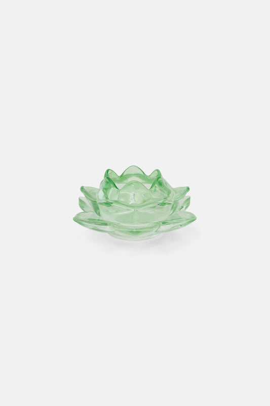 Gorman - Lotus Glass Votive - green