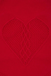 Gorman - Heart Felt Knit Dog Jumper - red