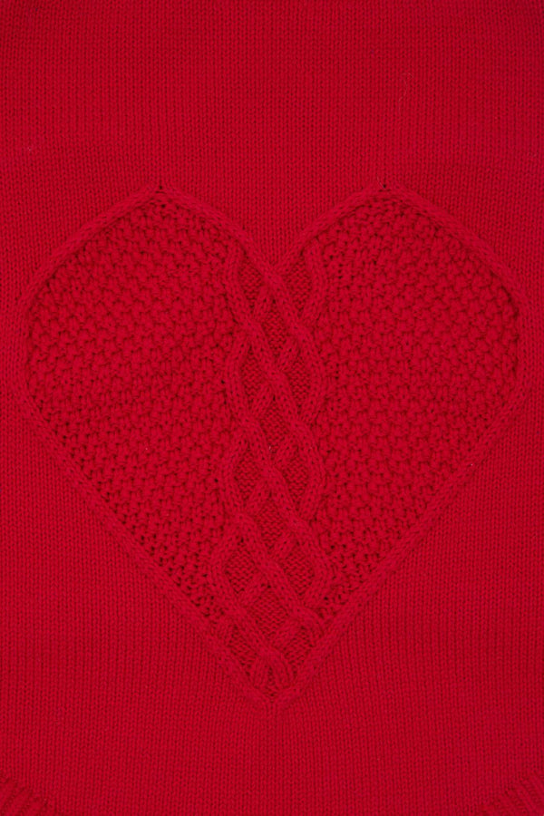 Gorman - Heart Felt Knit Dog Jumper - red