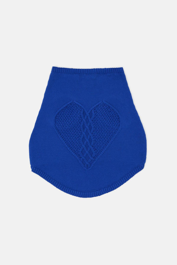 Gorman - Heart Felt Knit Dog Jumper - blue